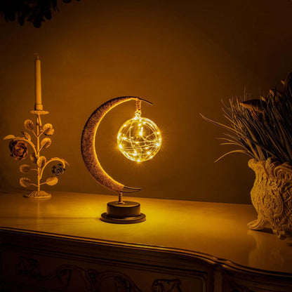 Lunara - Warm Glass Moon Lamp