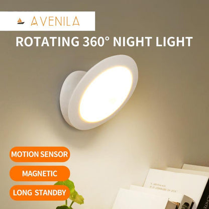 Motion Sensor LED Sconce Wall Light Rechargeable 360 Degree