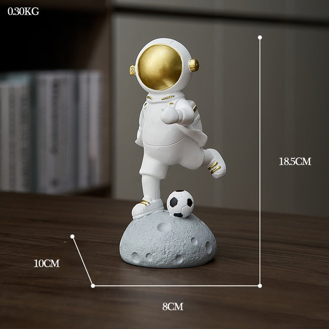 Astronaut Athlete Decor Figurine