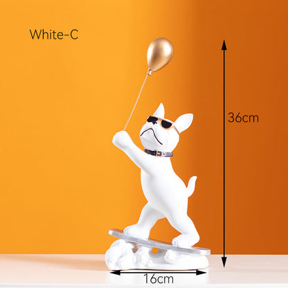 French Bulldog Surfer with Balloon