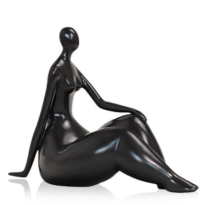 Ceramic Abstract Woman Art Figurine