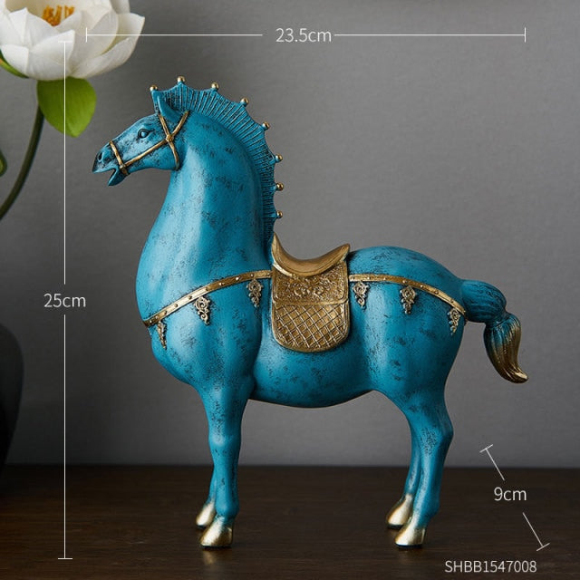 Antique Stallion Horses