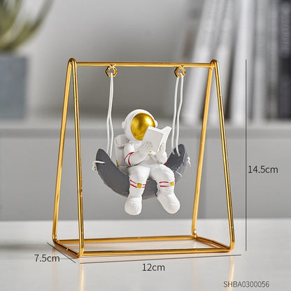 Astronaut Riding a Swing