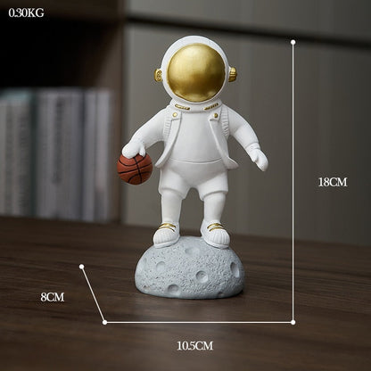 Astronaut Athlete Decor Figurine