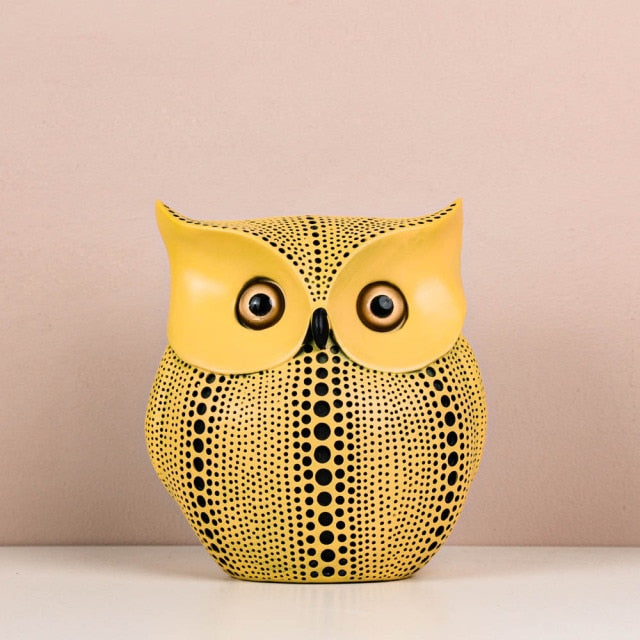 Abstract Owl Figurine