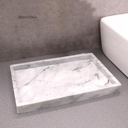 Gamela - Marble Texture Bathroom Storage Tray