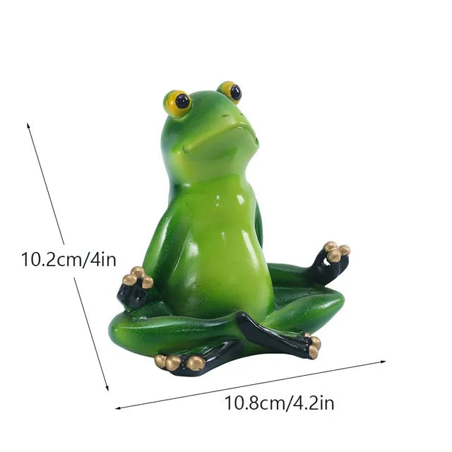 Yoga Frog Figurines