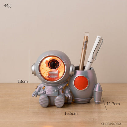 LED Astronaut Pen Holder