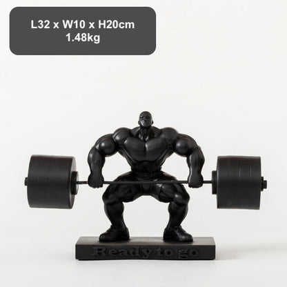 Weightlifting Hercules Decor Statue