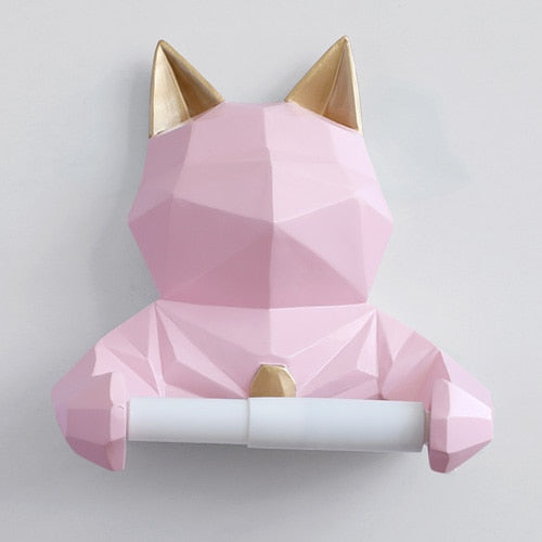 Geometric Animal Toilet Paper Holder