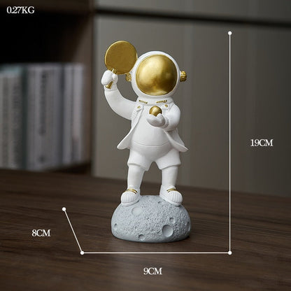 Astronaut Athlete Decor Figurine