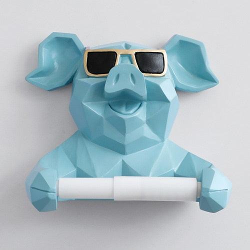 Geometric Animal Toilet Paper Holder