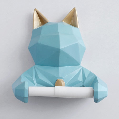 Geometric Animal Toilet Paper Holder