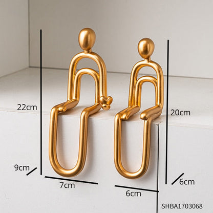 Abstract Paper Clip Decor