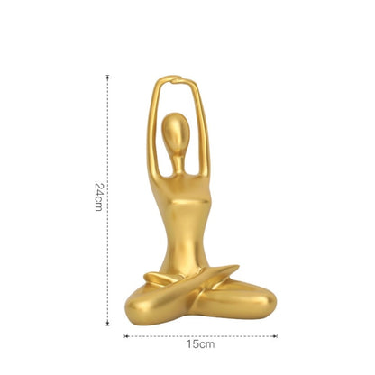 Abstract Yoga Lady Figurines