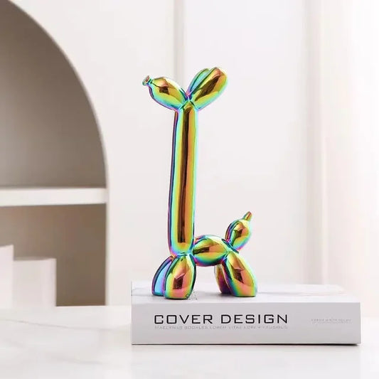 Metallic Ceramic Balloon Dog