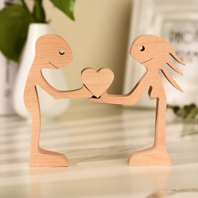 Wooden Lover Figurines