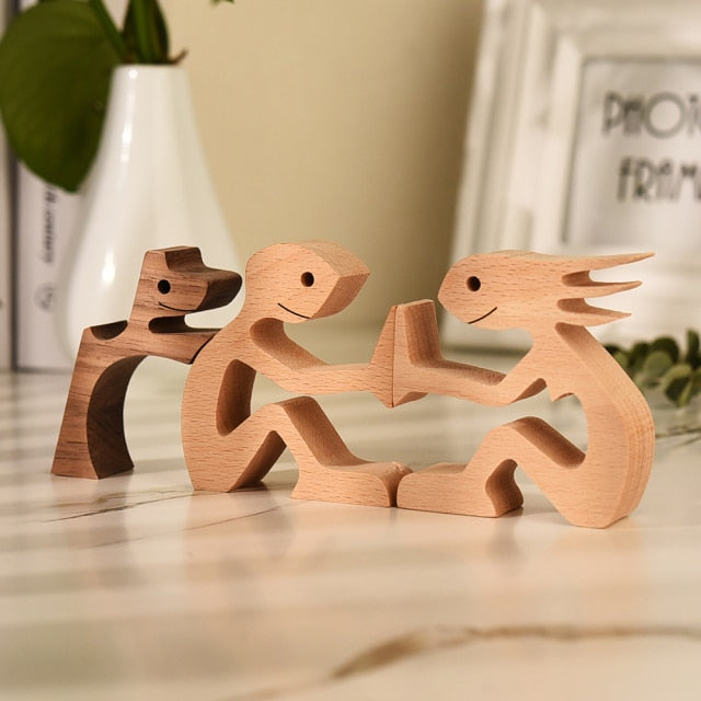 Wooden Lover Figurines