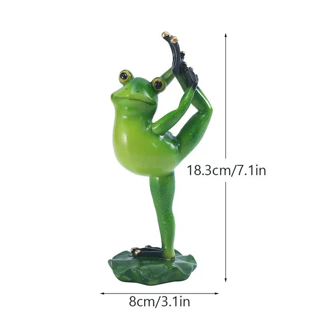 Yoga Frog Figurines