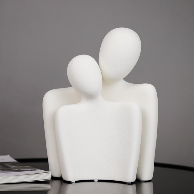 Abstract Ceramic Lover Statues