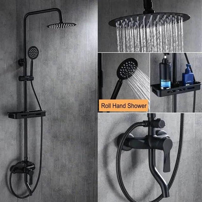 Calithea - Modern Matte Brass Shower Set