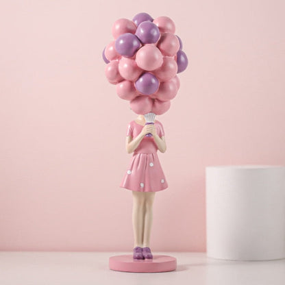 Street Art Balloon Girl Figurine