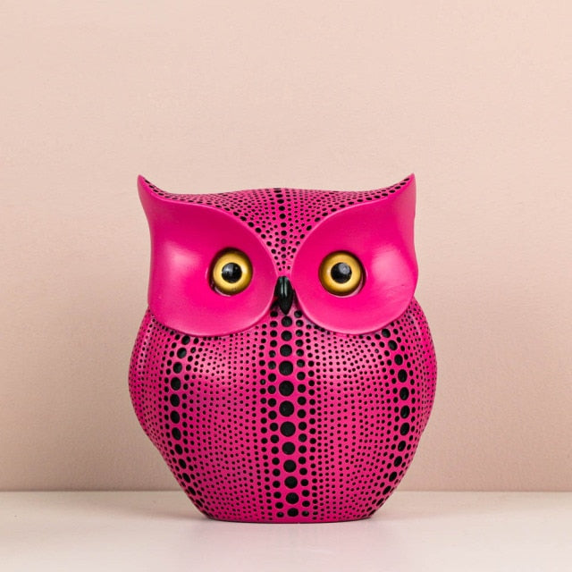 Abstract Owl Figurine