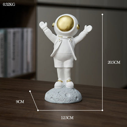 Astronaut Athlete Decor Figurine