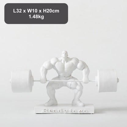 Weightlifting Hercules Decor Statue