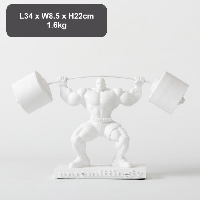 Weightlifting Hercules Decor Statue