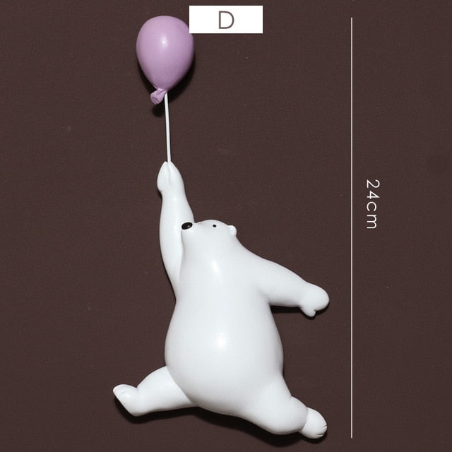 Polar Bear With Flying Balloon