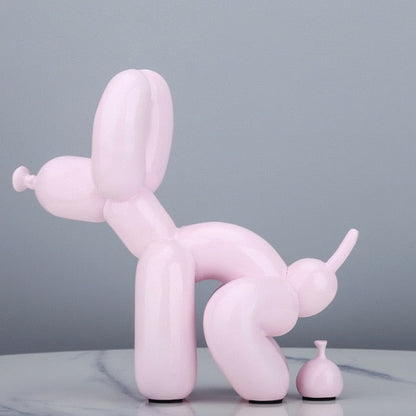 Balloon Dog Pooping Statue