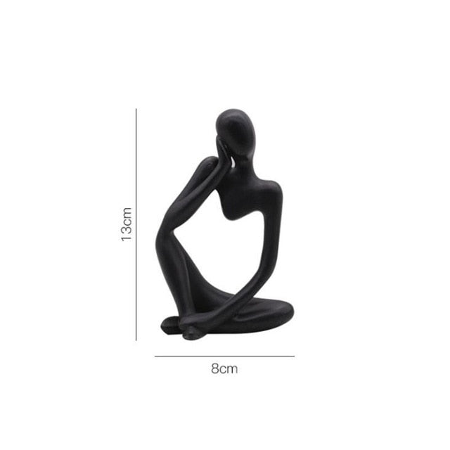 Trio Thinker Figurine