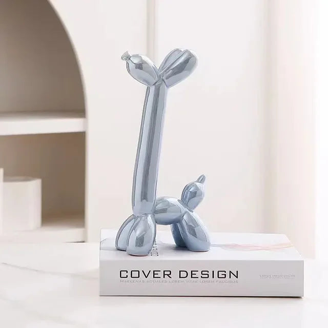 Metallic Ceramic Balloon Dog