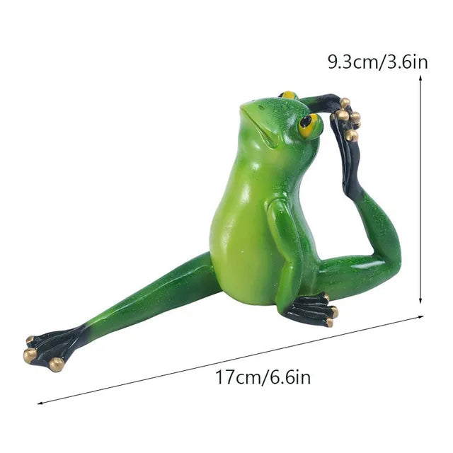 Yoga Frog Figurines