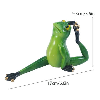 Yoga Frog Figurines