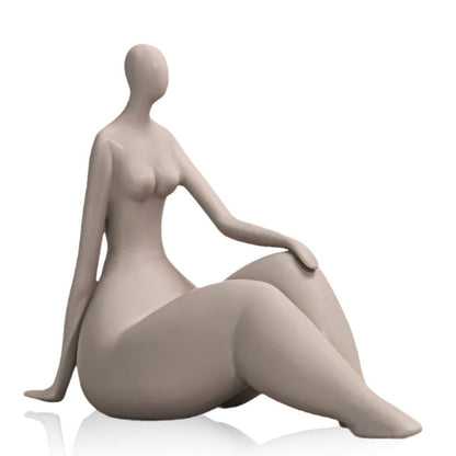 Ceramic Abstract Woman Art Figurine