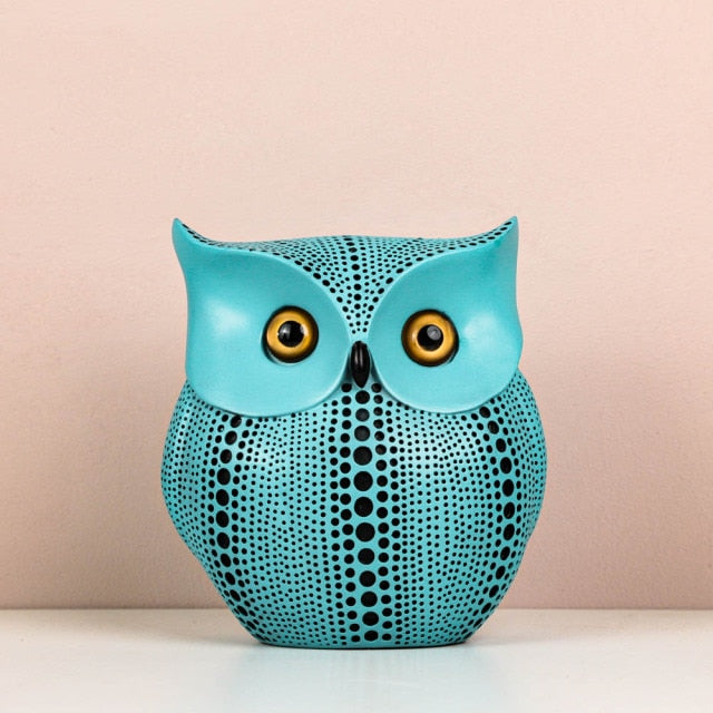 Abstract Owl Figurine