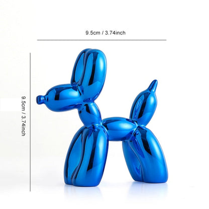 Metallic Balloon Dog Figurine