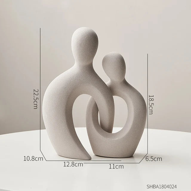 Ceramic Abstract Couple