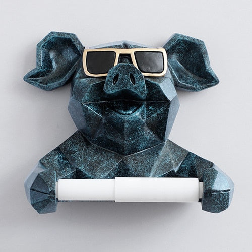 Geometric Animal Toilet Paper Holder