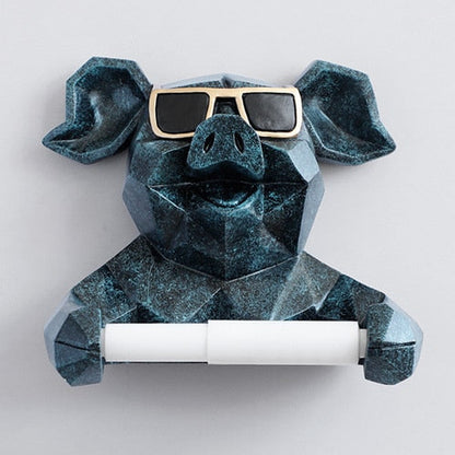 Geometric Animal Toilet Paper Holder