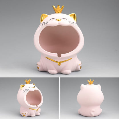 Ceramic Laughing Cat Storage/Astray