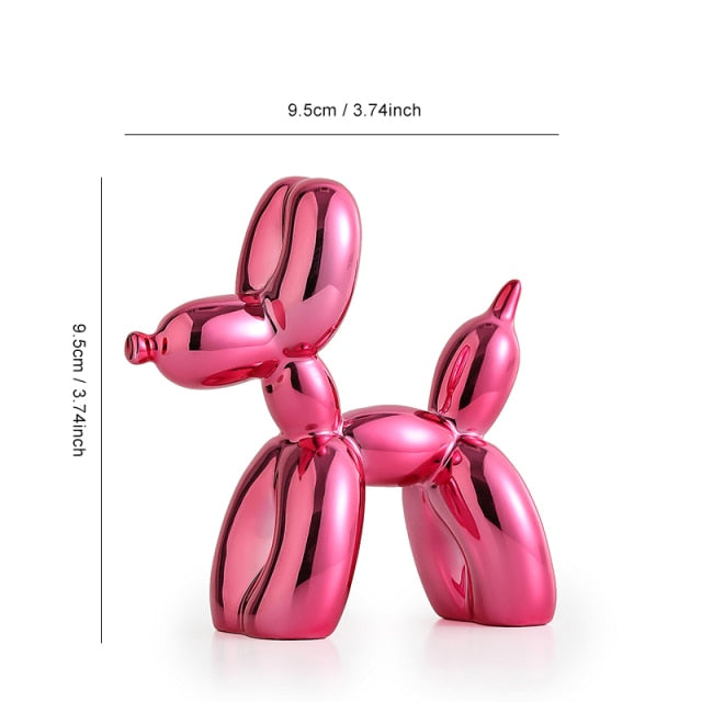 Metallic Balloon Dog Figurine