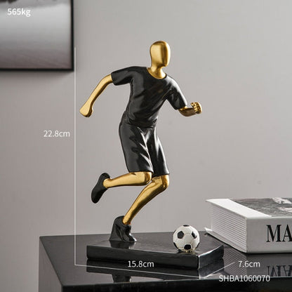 Abstract Football Player Figurine