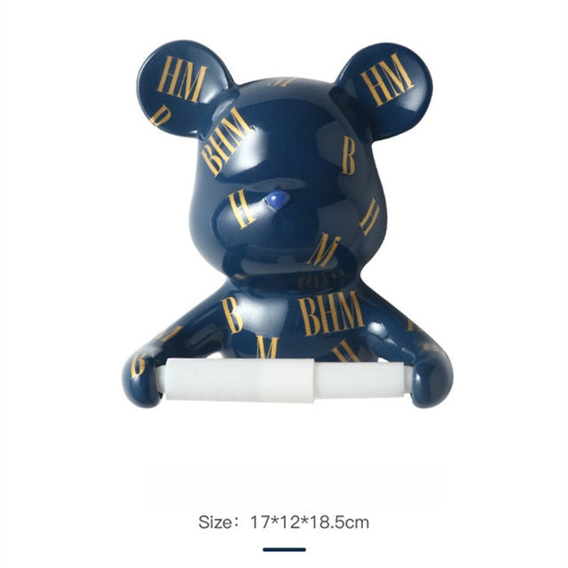 BHM Bear Toilet Roll Holder