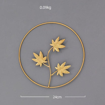 Golden Leaf Wall Decor