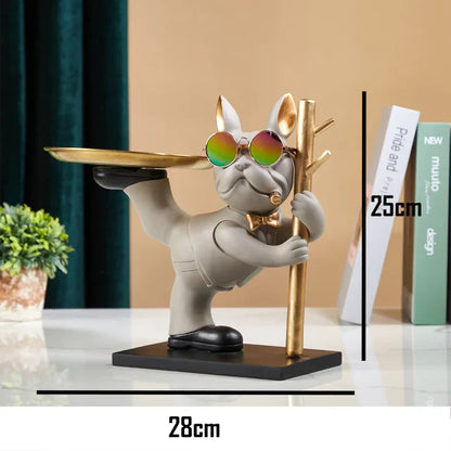 Balancing French Bulldog Tray