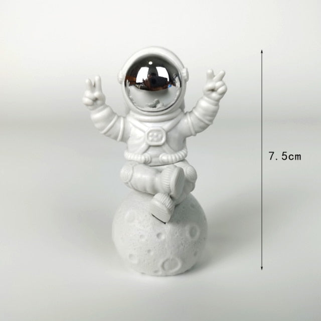 Astronaut on Moon Figurines