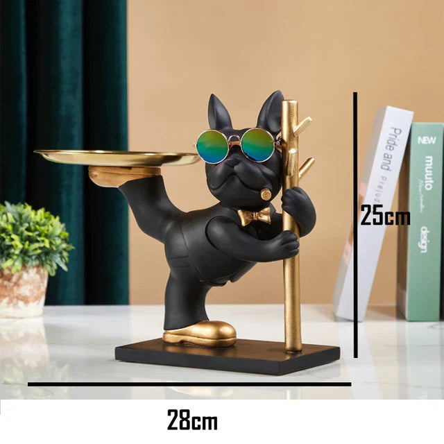 Balancing French Bulldog Tray